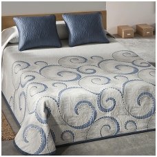 Dvipusė lovatiesė "Antika", 250x270 cm (mėlyna)