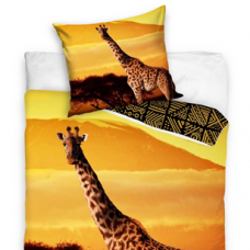 Dvipusis patalynės komplektas "Žirafa", 140x200 cm