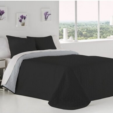 Dvipusė lovatiesė "Negro Palermo", 250x270 cm (su pagalvių užvalkaliukais)