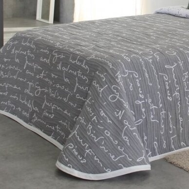 Dvipusė lovatiesė "Daryl", 250x270 cm (pilka)