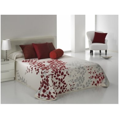 Dvipusis lovos užtiesalas "Geiša", 250x270 cm (raudona)