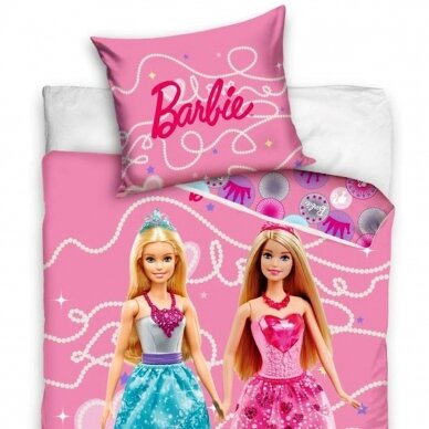 Dvipusis patalynės komplektas "Barbie Girls", 140x200 cm