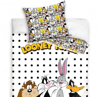 Dvipusis patalynės komplektas "Looney Tunes", 140x200 cm 1