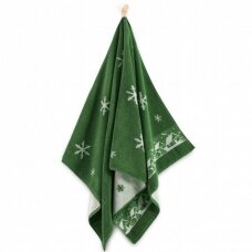 Egipto medvilnės rankšluostis "Kalėdos" (žalia)