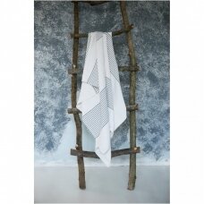 Lengvas puslininis rankšluostis (white), 100x215 cm