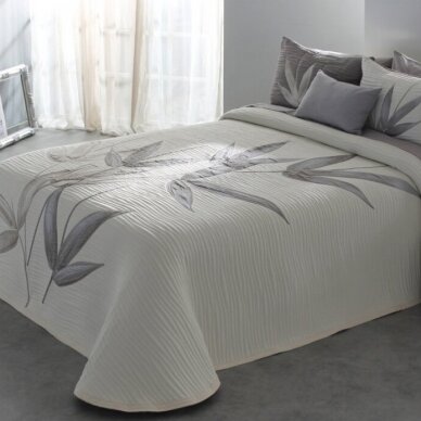 Dvipusė lovatiesė "Švelniosios šakelės", 250x270 cm + 2 užvalkaliukai pagalvėms