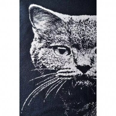 Medvilninis rankšluostis "Britų trumpaplaukis katinas", 67x150 cm 3