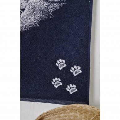 Medvilninis rankšluostis "Katinų šeima", 67x150 cm 2
