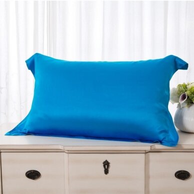 Mulberry šilko pagalvės užvalkalas (mėlyna), 22 momai (M/M)