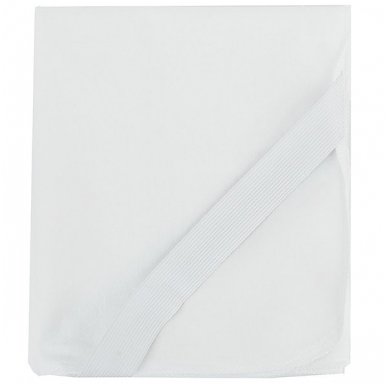 Neperšlampanti medvilninė paklodė su gumelėmis kampuose, 60x120 cm (balta) 1
