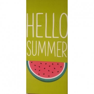 Paplūdimio rankšluostis "Hello Summer", 86x170 cm