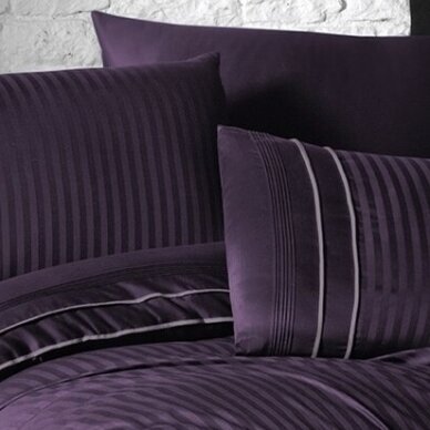 Patalynės komplektas "Deluxe Stripe Style Purple", 6 dalių, 200x220 cm