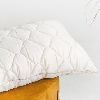 Satino pagalvė su 100% natūralios merino vilnos užpildu, 50x70 cm 1