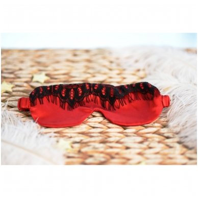 Šilkiniai miego akiniai (raudoni)