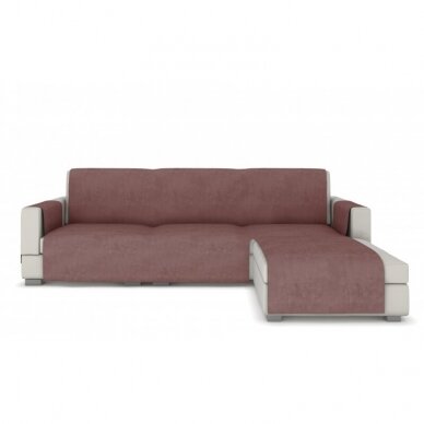 Sofos užtiesalas "Longue" kampinei sofai (rožinė/avietinė, kairė)