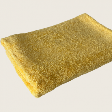Šukuotinės medvilnės rankšluostis (Geltona) 1