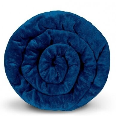 Sunkios antklodės užvalkalas GRAVITY BLANKET®, 135x200 cm (mėlyna) 2