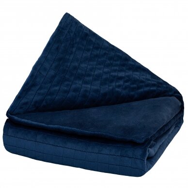 Sunki antklodė SU užvalkalu GRAVITY BLANKET®, 150x220 cm (mėlyna) 2