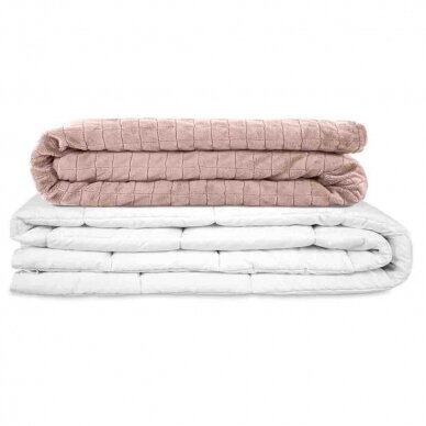 Sunki antklodė SU užvalkalu GRAVITY BLANKET®, 150x220 cm (rožinė)
