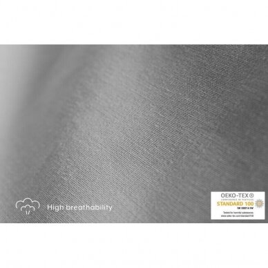 Sunkios antklodės užvalkalas GRAVITY BLANKET®, 150x220 cm (pilka) 4