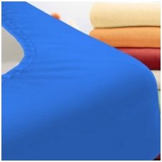 Trikotažinė paklodė su guma (mėlyna)