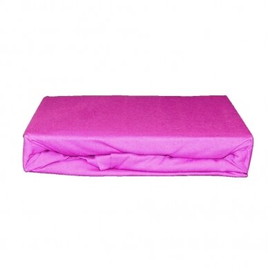 Trikotažinė paklodė su guma (Šviesiai violetinė), 200x220 cm