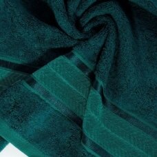 Veliūrinis bambukinis vonios rankšluostis „Miroko“ (tamsiai žalia)