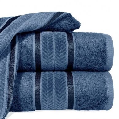Veliūrinis bambukinis vonios rankšluostis „Miroko“ (mėlyna)