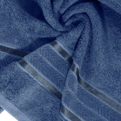Veliūrinis bambukinis vonios rankšluostis „Miroko“ (mėlyna) 1