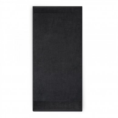 Veliūrinis Egipto medvilnės rankšluostis "Paula" (juoda)