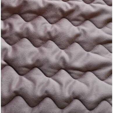 Velveto lovos užtiesalas "Naroa Malva", 180x270 cm (avietinė) 1