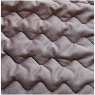 Velveto lovos užtiesalas "Naroa Malva", 250x270 cm (avietinė) 1