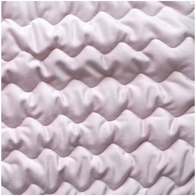 Velveto lovos užtiesalas "Naroa Rose", 250x270 cm (rožinė) 2